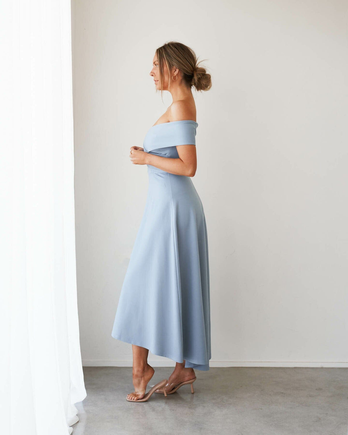 Collective Dress - Belina Dress-Baby Blue fourth image